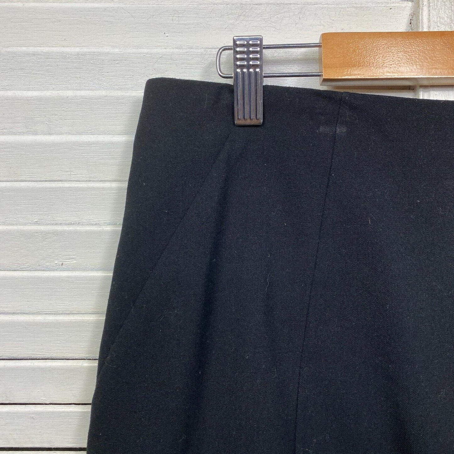 Veronika Maine Skirt Size 14 Black Knee Length Pencil Lined Office