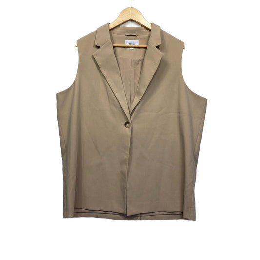Preview Top Vest 20 Plus Beige Sleeveless Office Work Corporate