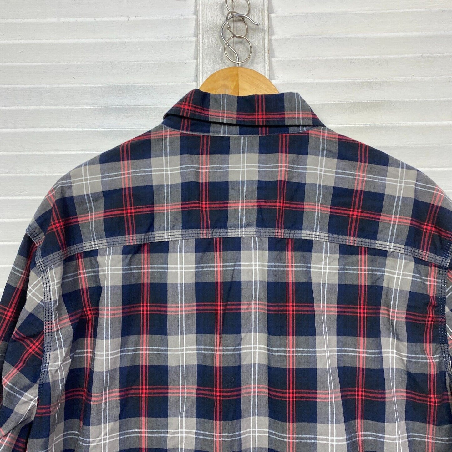 Joe & Co Shirt Mens 4XL Plus Black Check Long Sleeve Button Up Big & Tall New