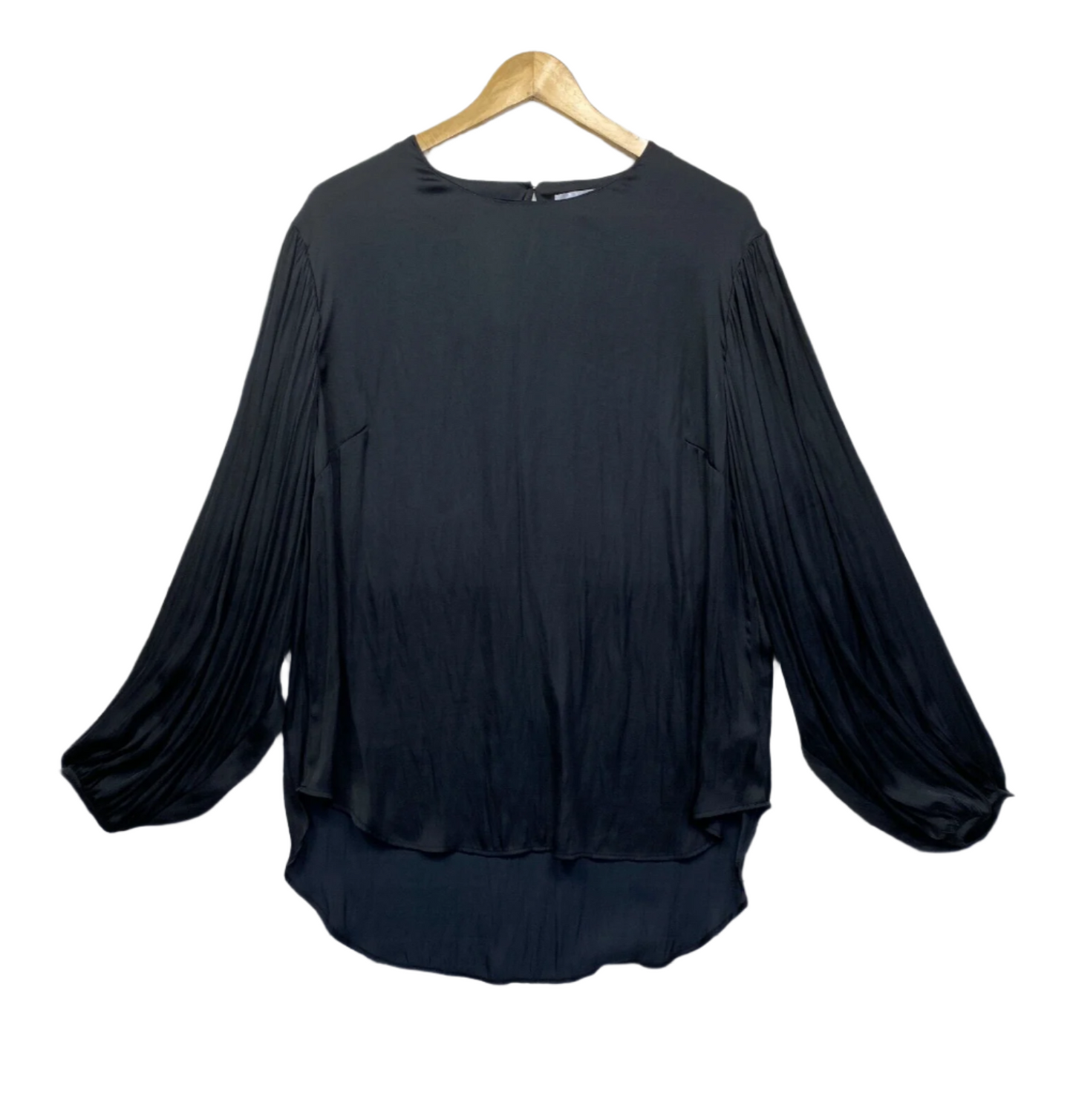 Preview Top Size 14 Black Long Billow Sleeve Office