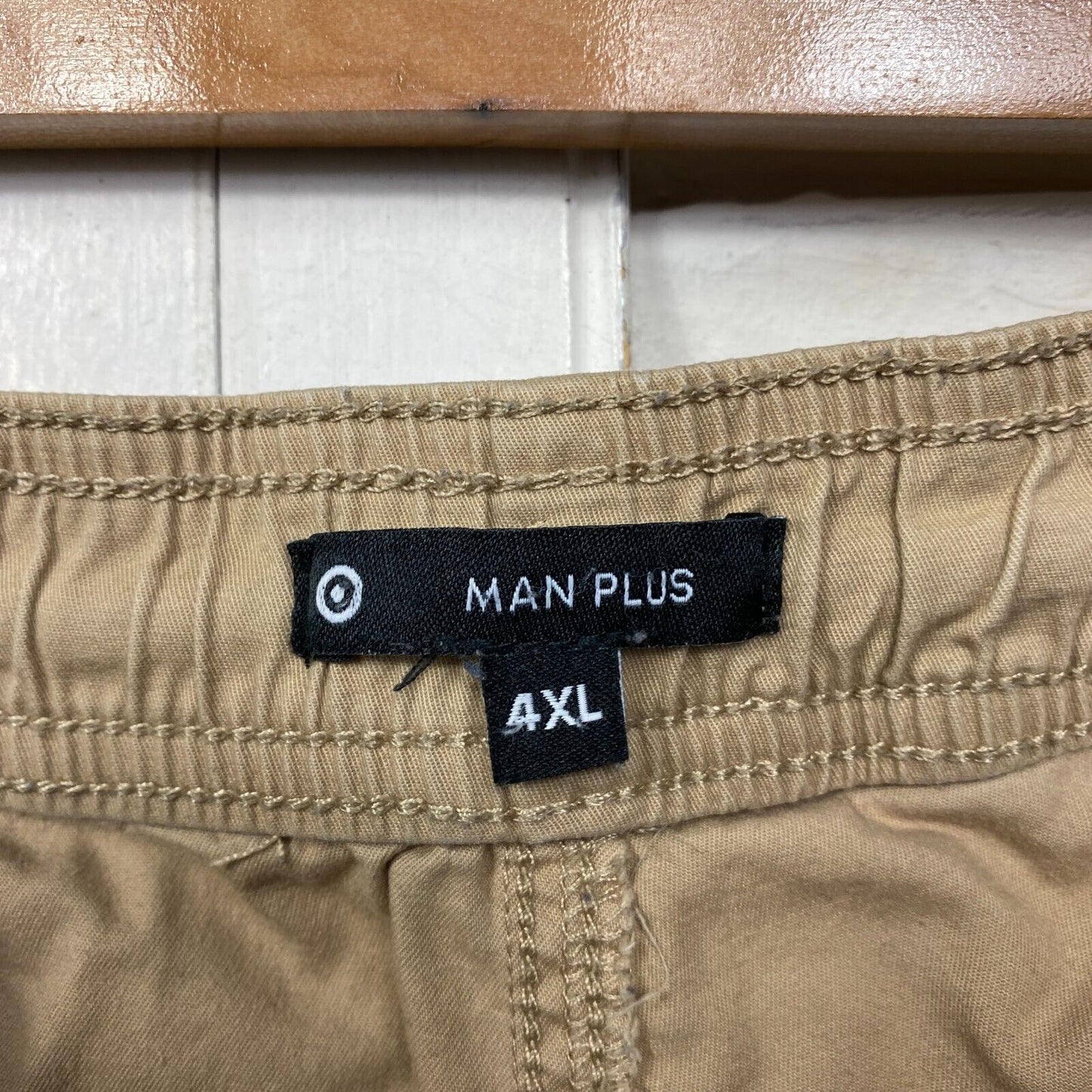 Target Man Shorts Size 4XL Plus Tan Pockets Cotton Big & Tall