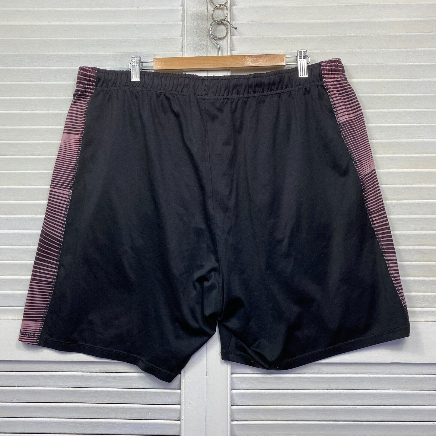 Fila Shorts Mens Size 4XL Black Pockets Elastic Waist Activewear Active Preloved