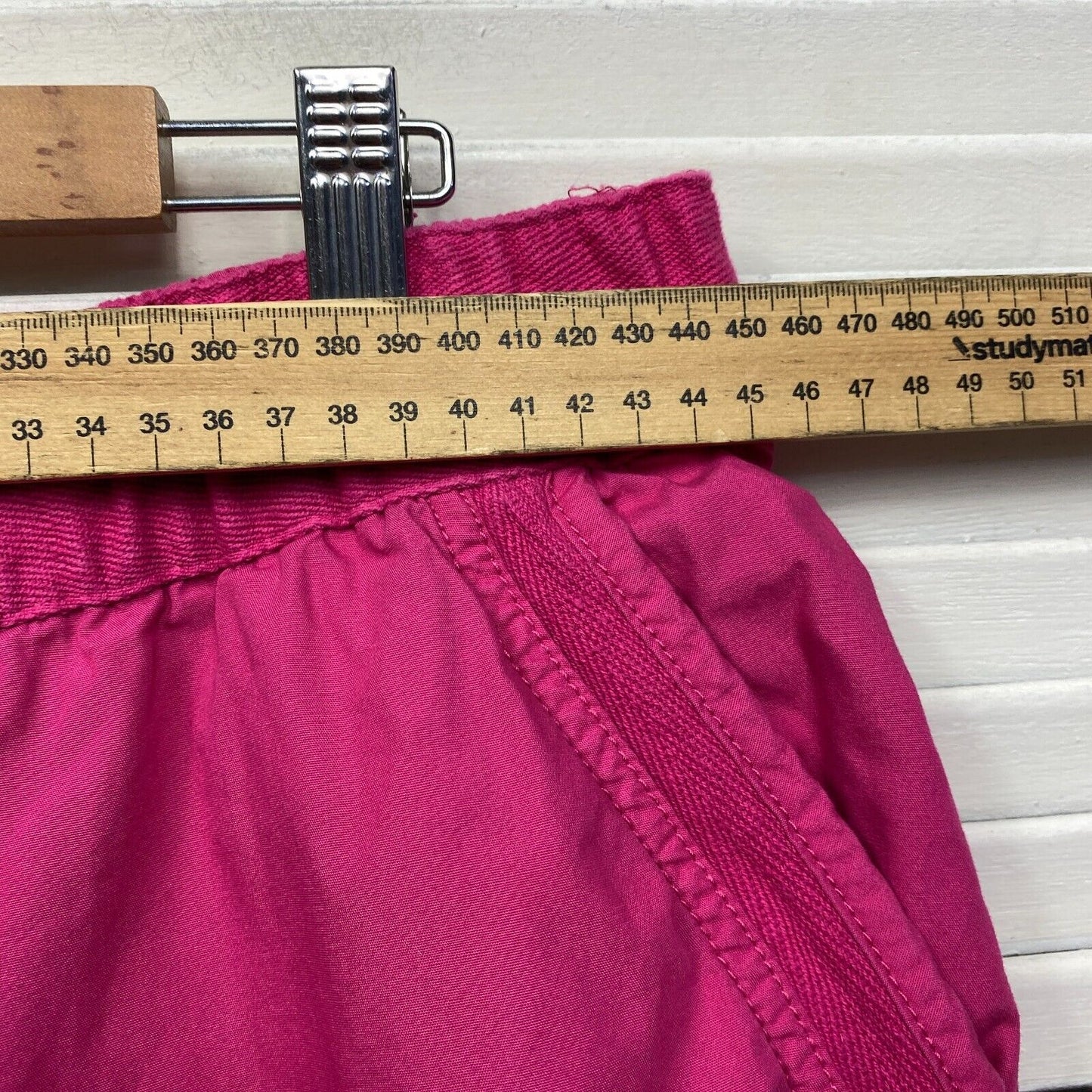 Autograph Pants Size 14 Pink Drawstring Pockets Cropped 3/4 Length Cotton