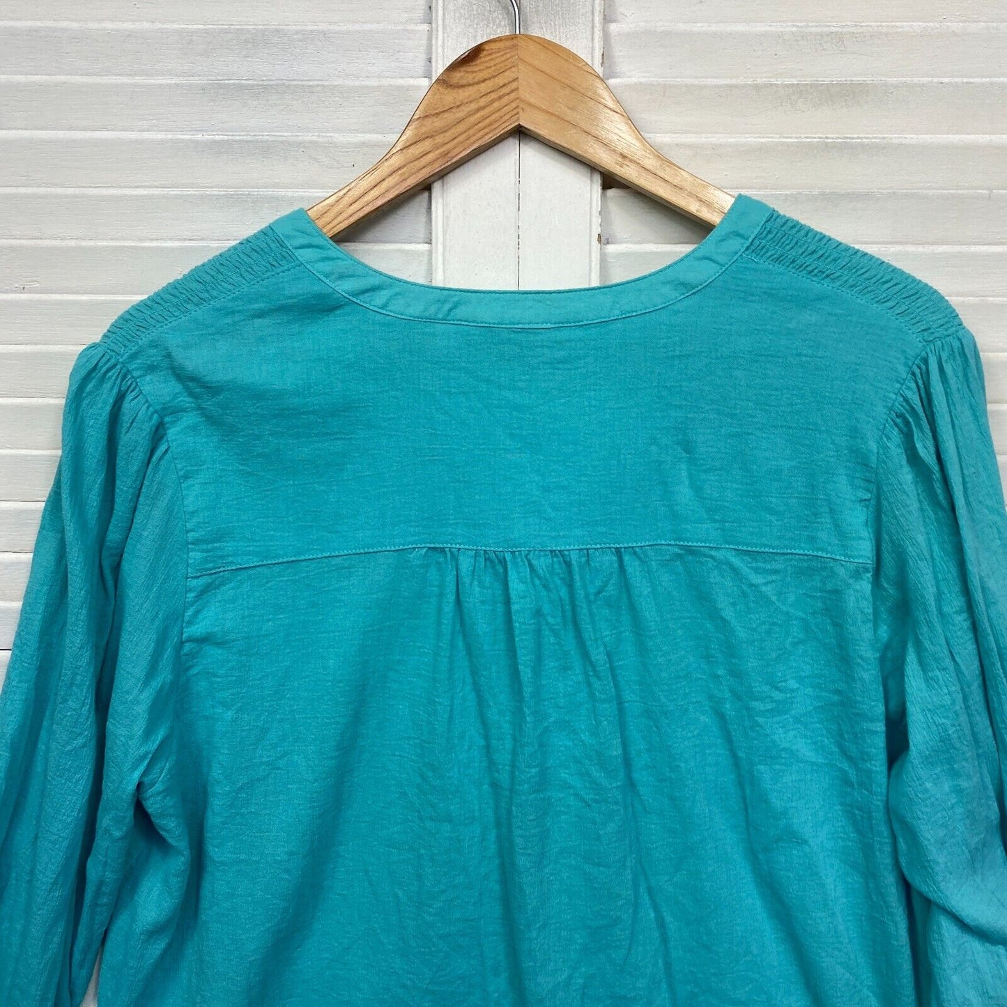 Target Top Size 16 Aqua Long Sleeve Cotton Preloved