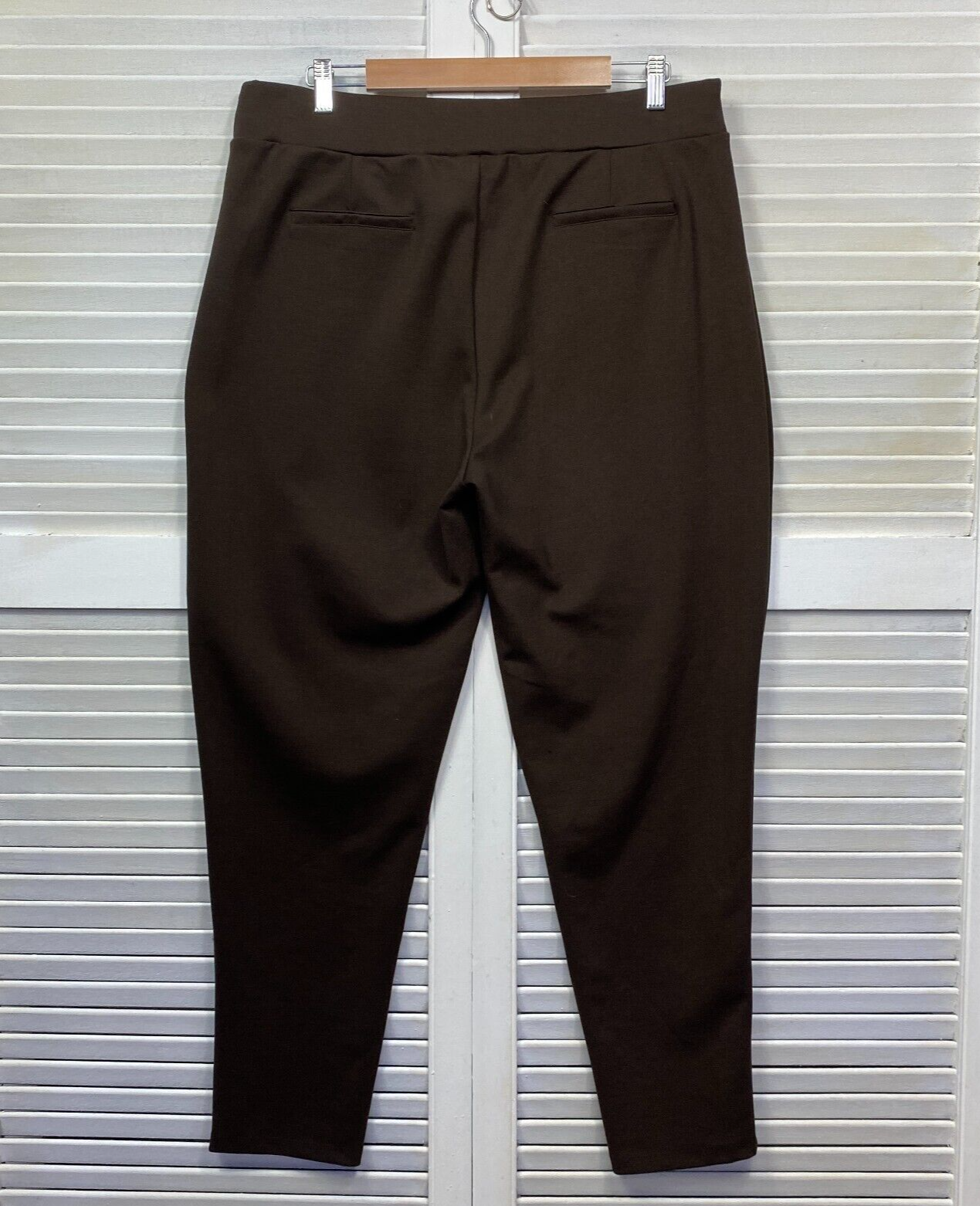 Noni B Pant Size 18 Plus Brown Chocolate Office Pull On