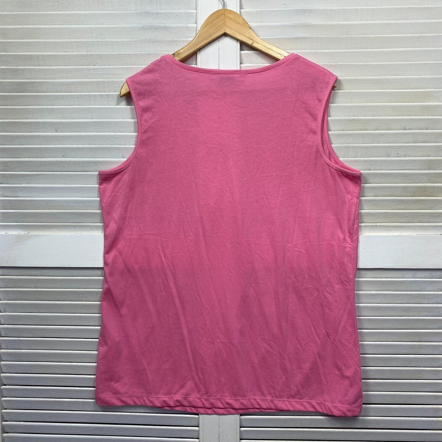 Avella Plus Size Top Size 18 Pink Sleeveless Tank Casual