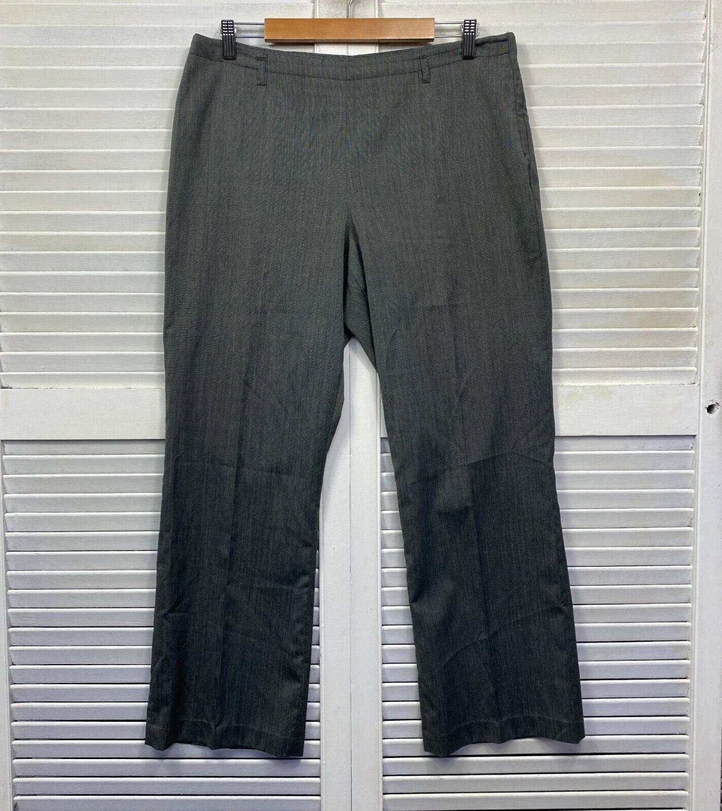 Jane Lamerton Pants Size 16 Petites Grey Pockets Long Pants Office Work