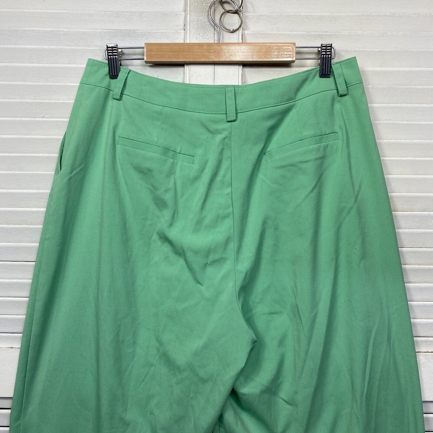 Lily Loves Pants Size 14 Green Pockets Pleated Full Length