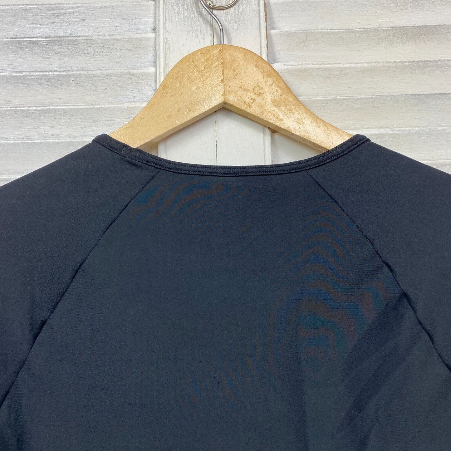 Edited Swim Top Size 16 Plus Long Sleeve Black