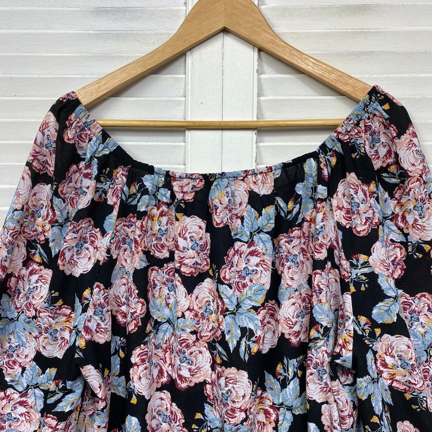 Target Top Size 20 Plus Floral Multicoloured Long Sleeve