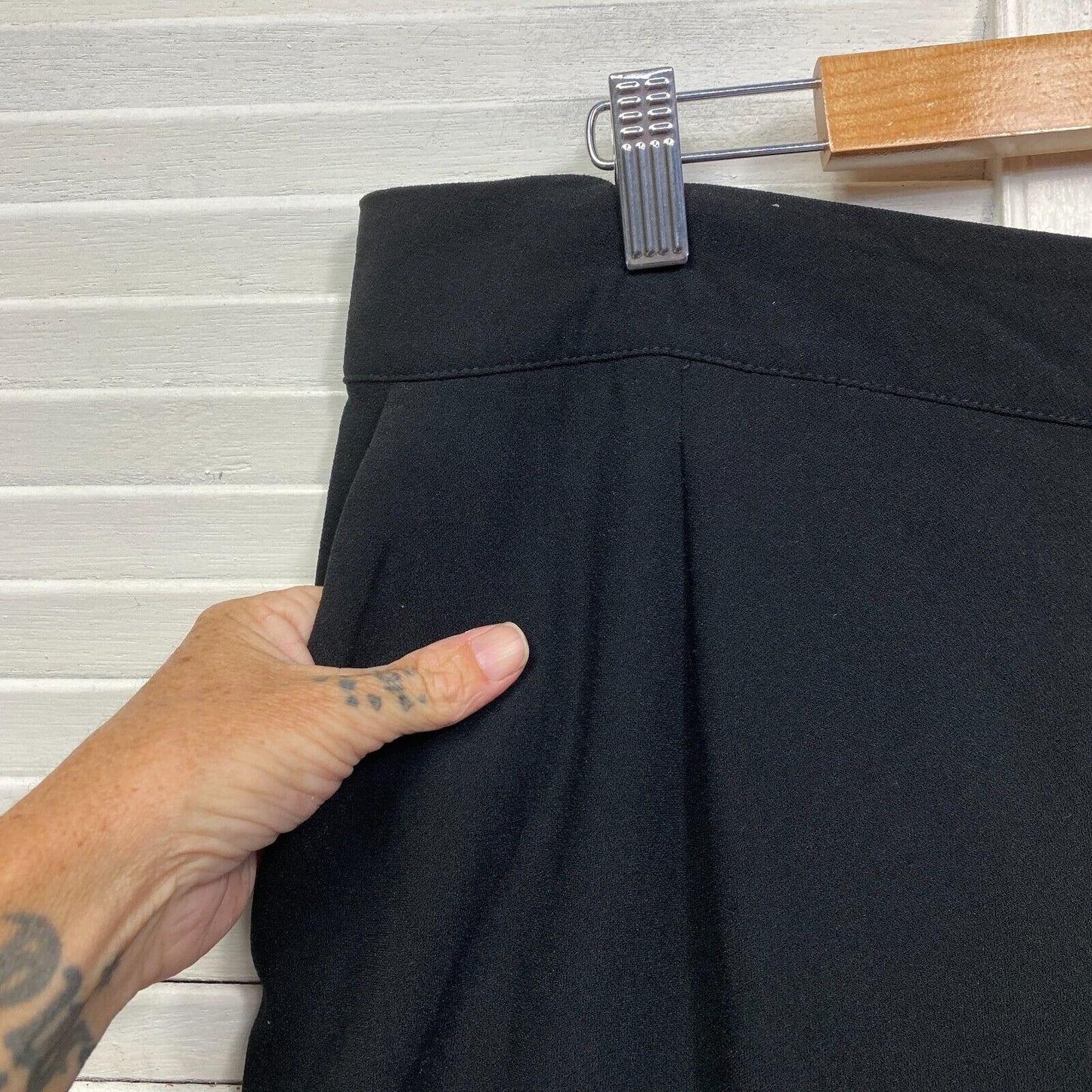 Target Curve Pants Size 16 Black Pockets Pleated Office Work Cocktail