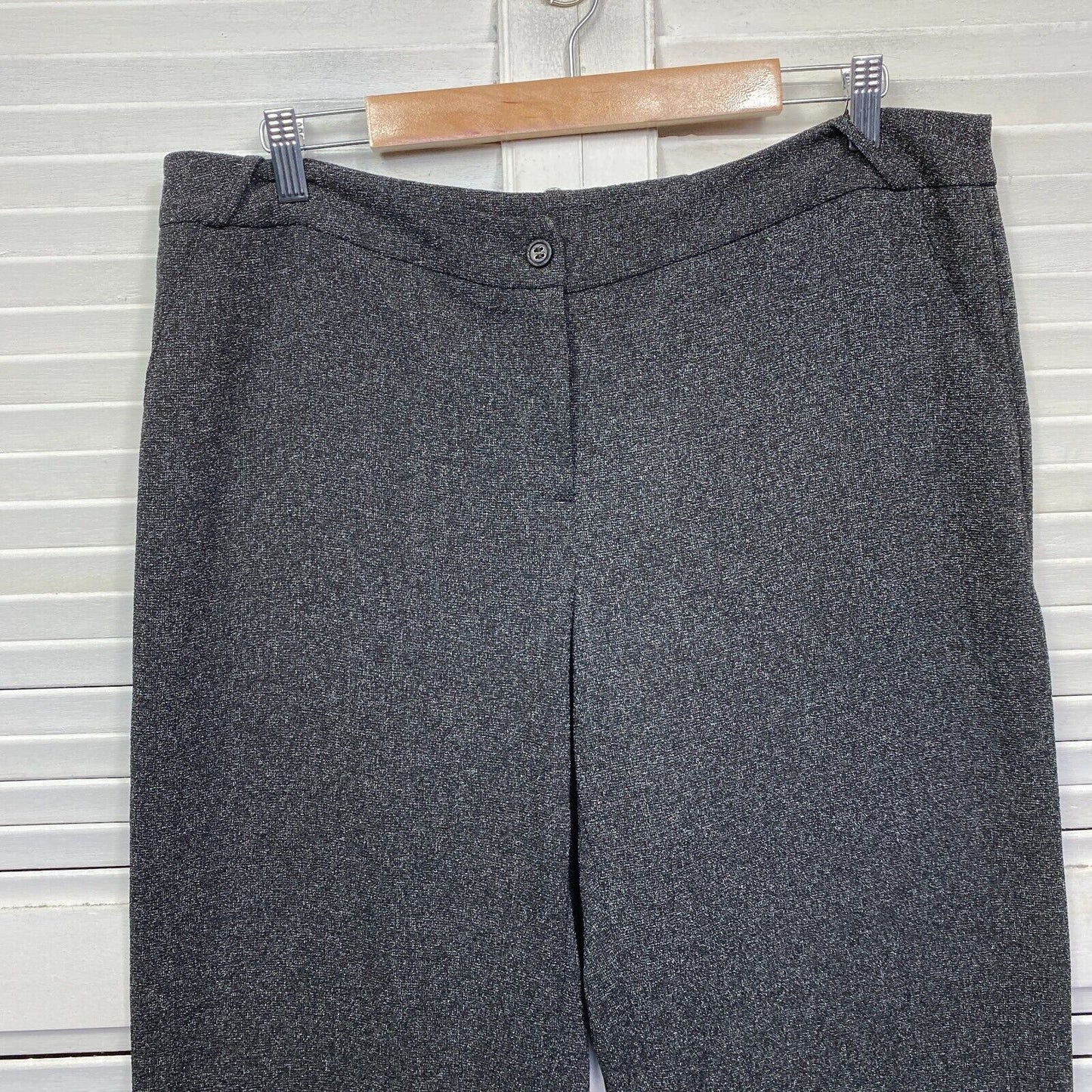 Stitches Australia Dress Pants Size 16 Plus Grey Zip Fly Pockets Office