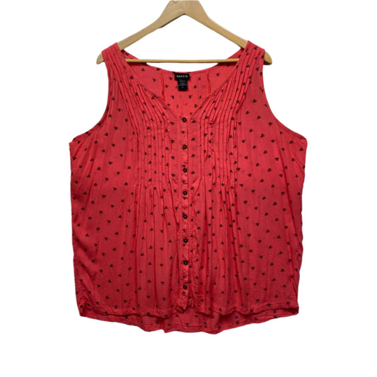 Torrid Top Size 3 18 20 Peach Sleeveless Bee