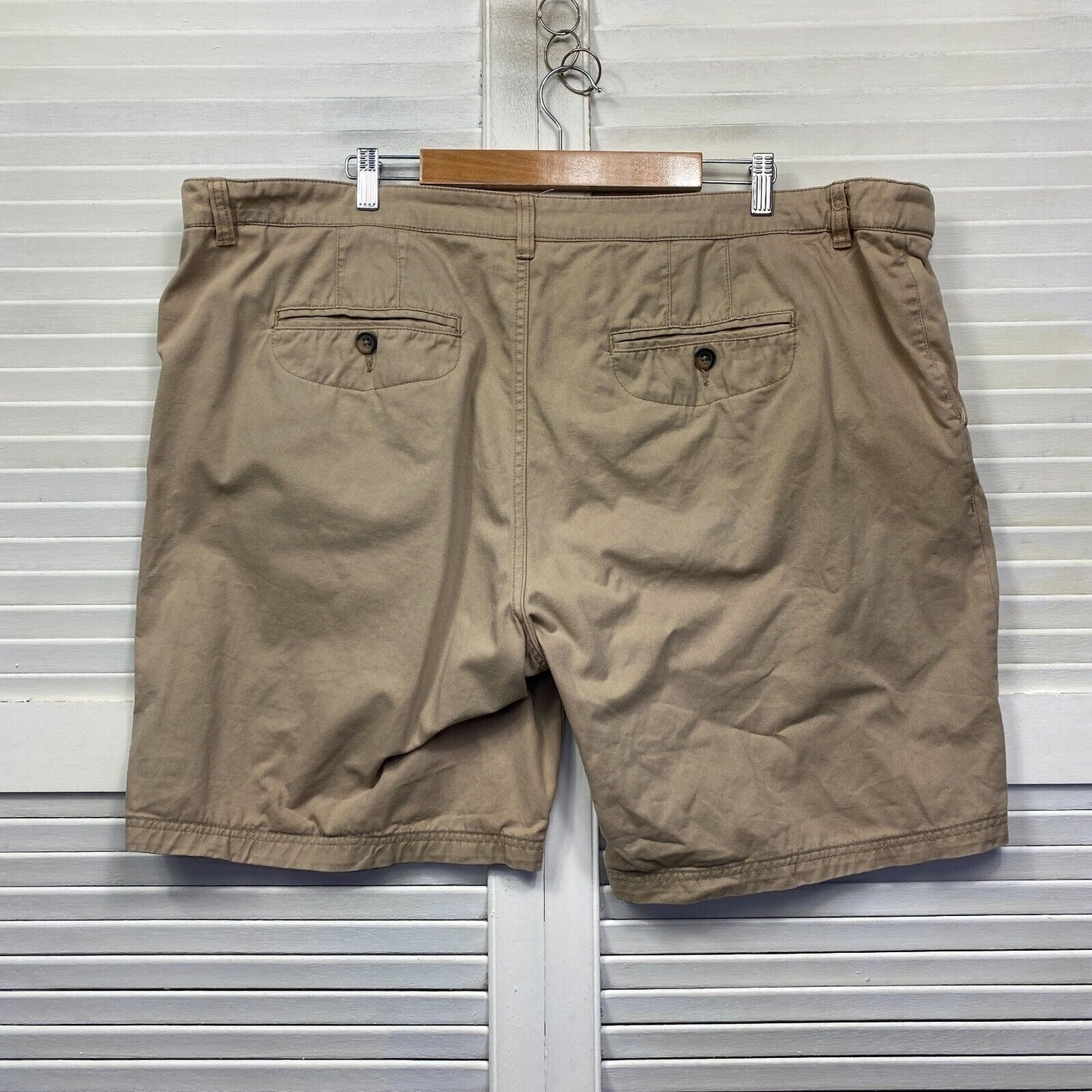 Mr Big Shorts Size 48 Plus Beige Pockets Big Tall Cotton