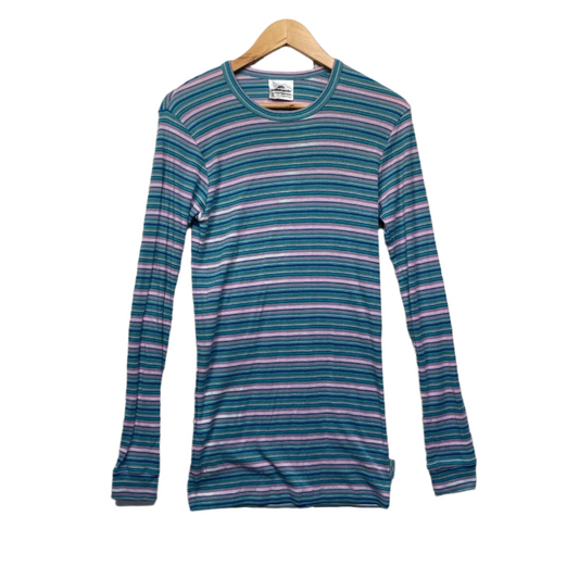 Kathmandu Top Sixe XL Multicoloured Striped Long Sleeve Hiking Travel Activewear