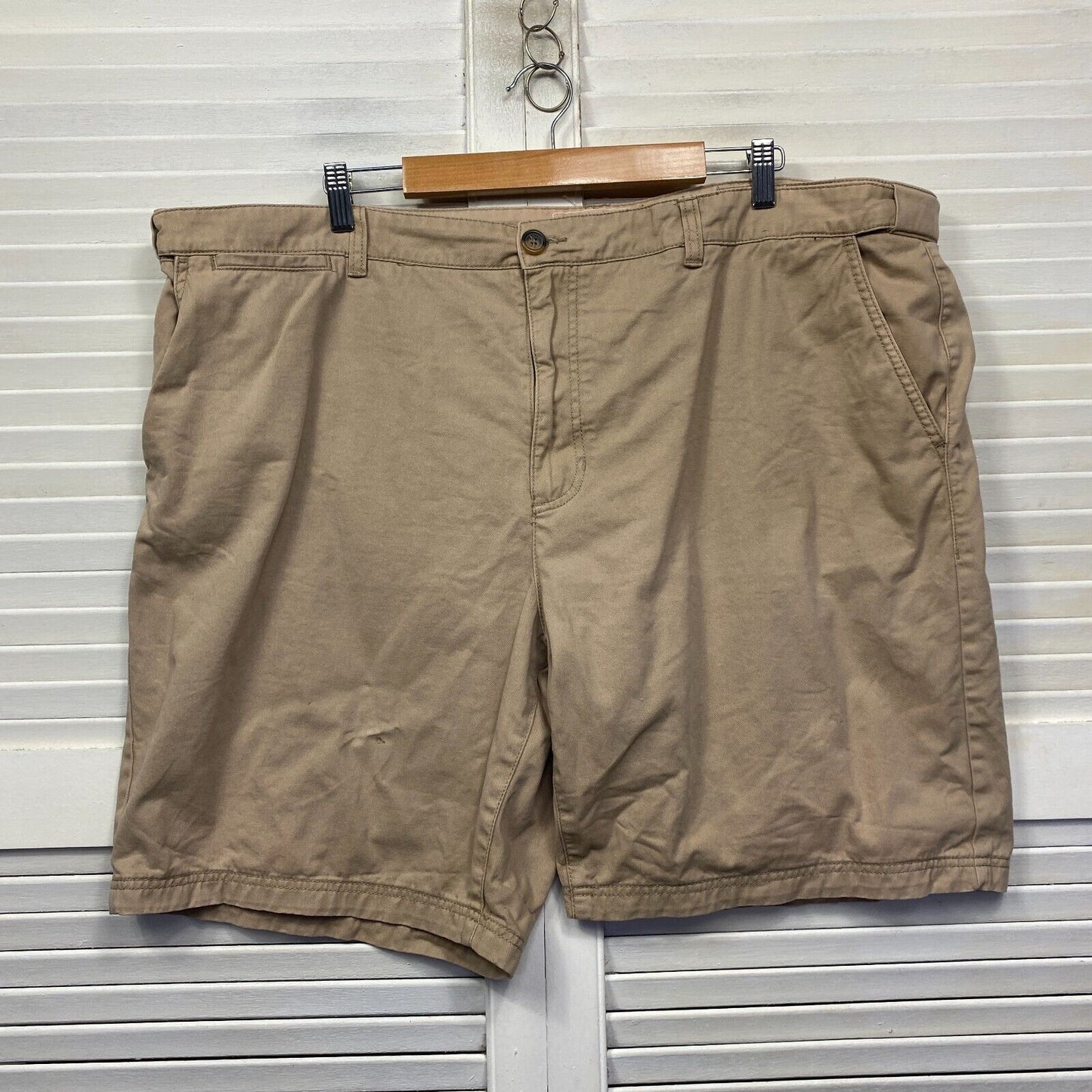 Mr Big Shorts Size 48 Plus Beige Pockets Big Tall Cotton