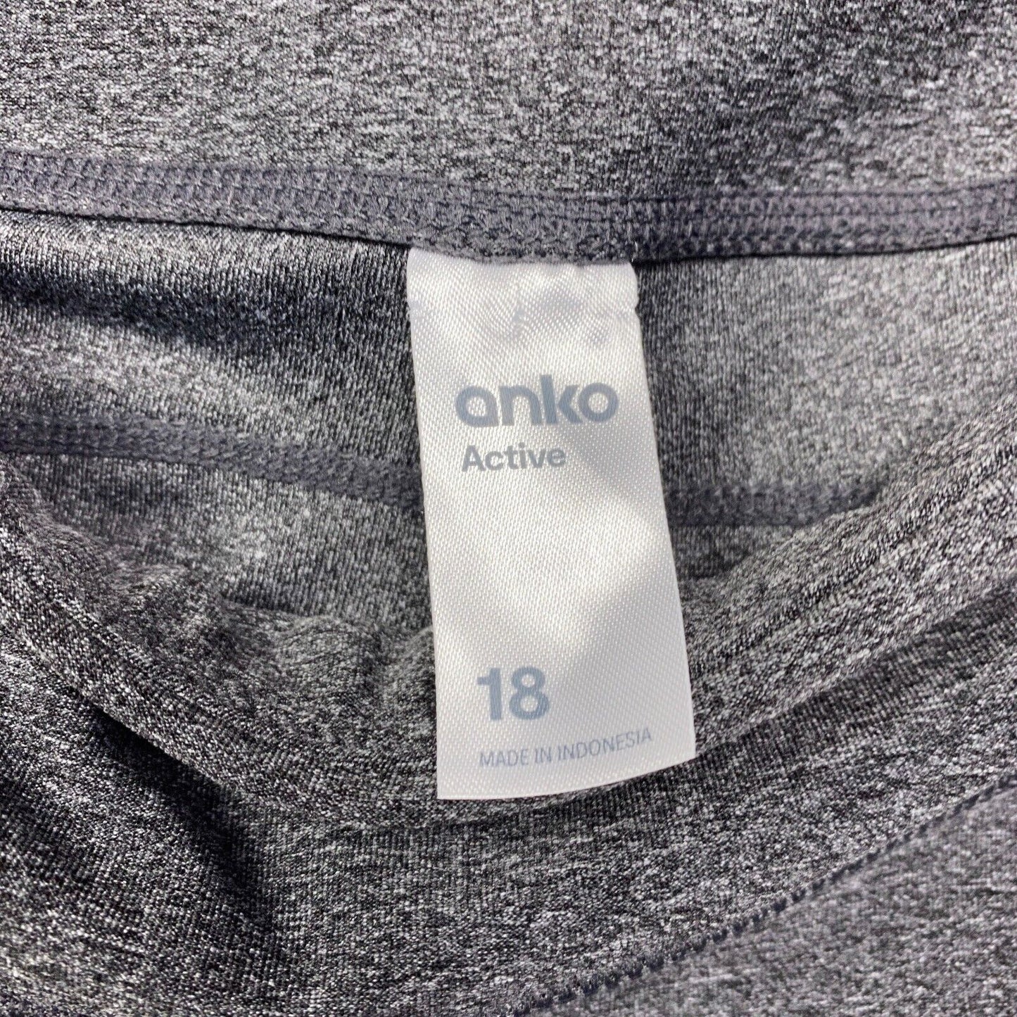 Anko Active Leggings Size 18 Grey Activewear 7/8 Length