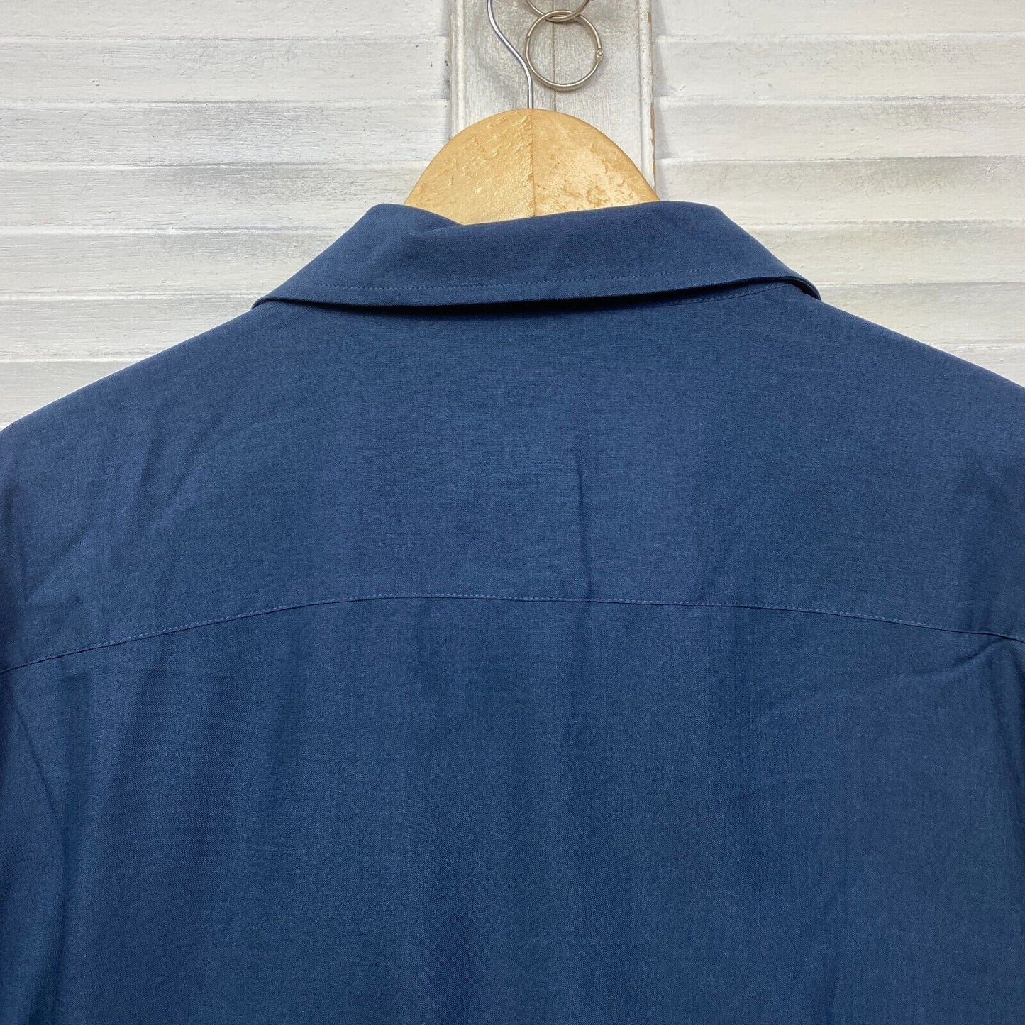 DBK Shirt Size 6XL Plus Long Sleeve Blue Button Up Big Tall Lowes