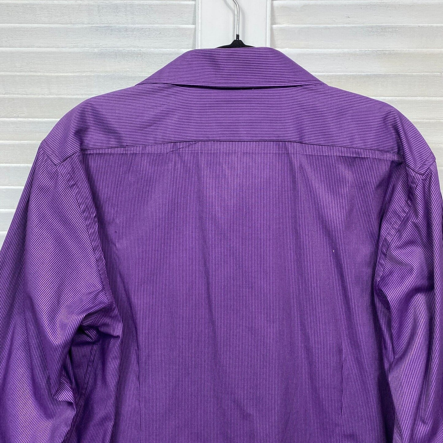 Seine Purple Shirt Mens Size 42 Slim Fit Long Sleeve