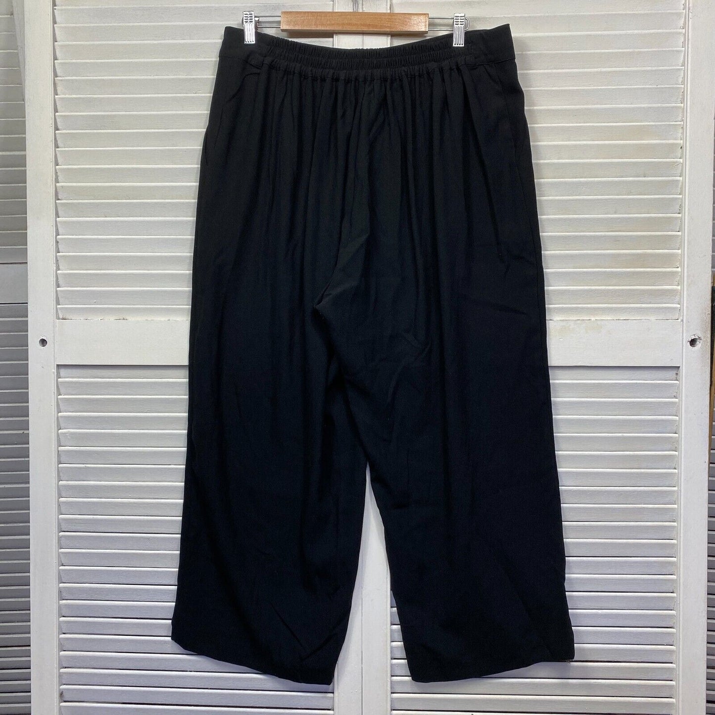 Target Curve Pants Size 16 Black Pockets Pleated Office Work Cocktail