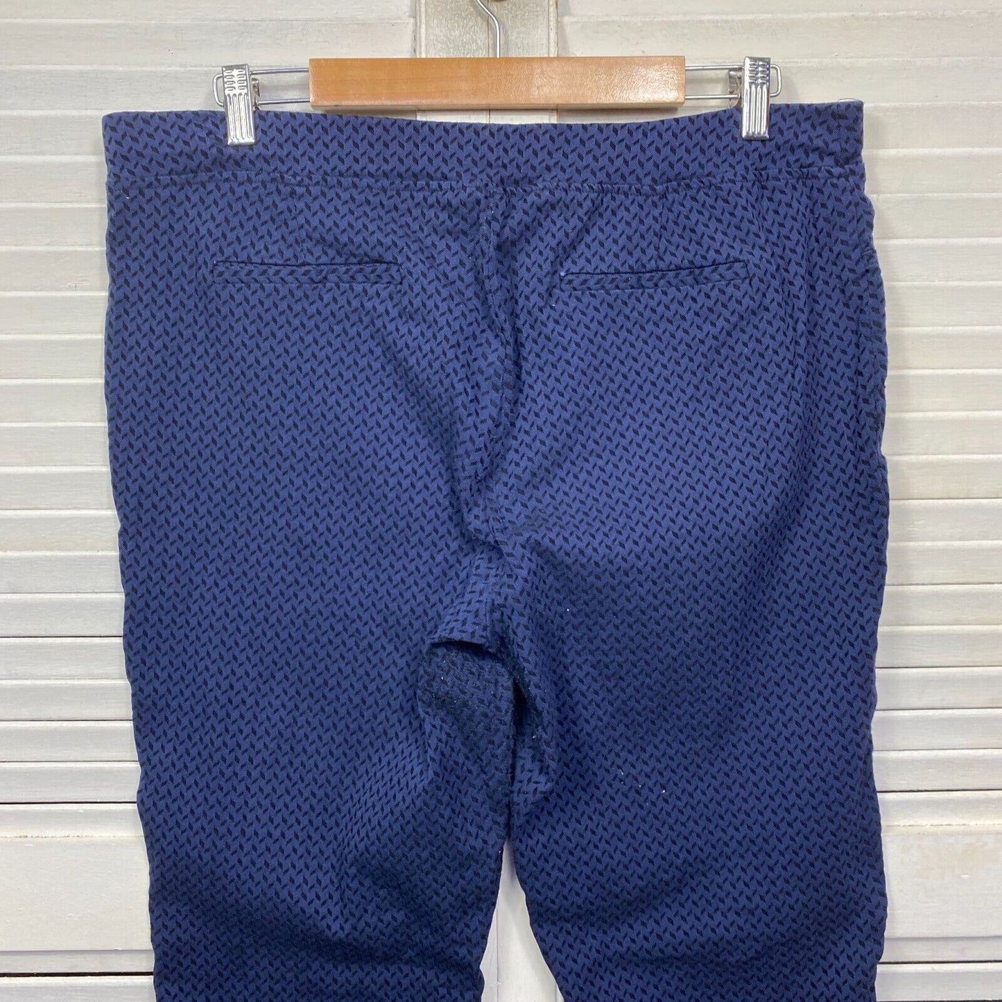 Liz Jordan Pants Size 18 Plus Blue Navy Pull On Ankle