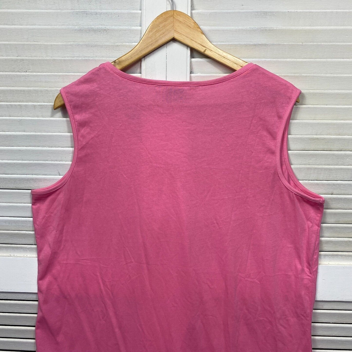 Avella Plus Size Top Size 18 Pink Sleeveless Tank Casual