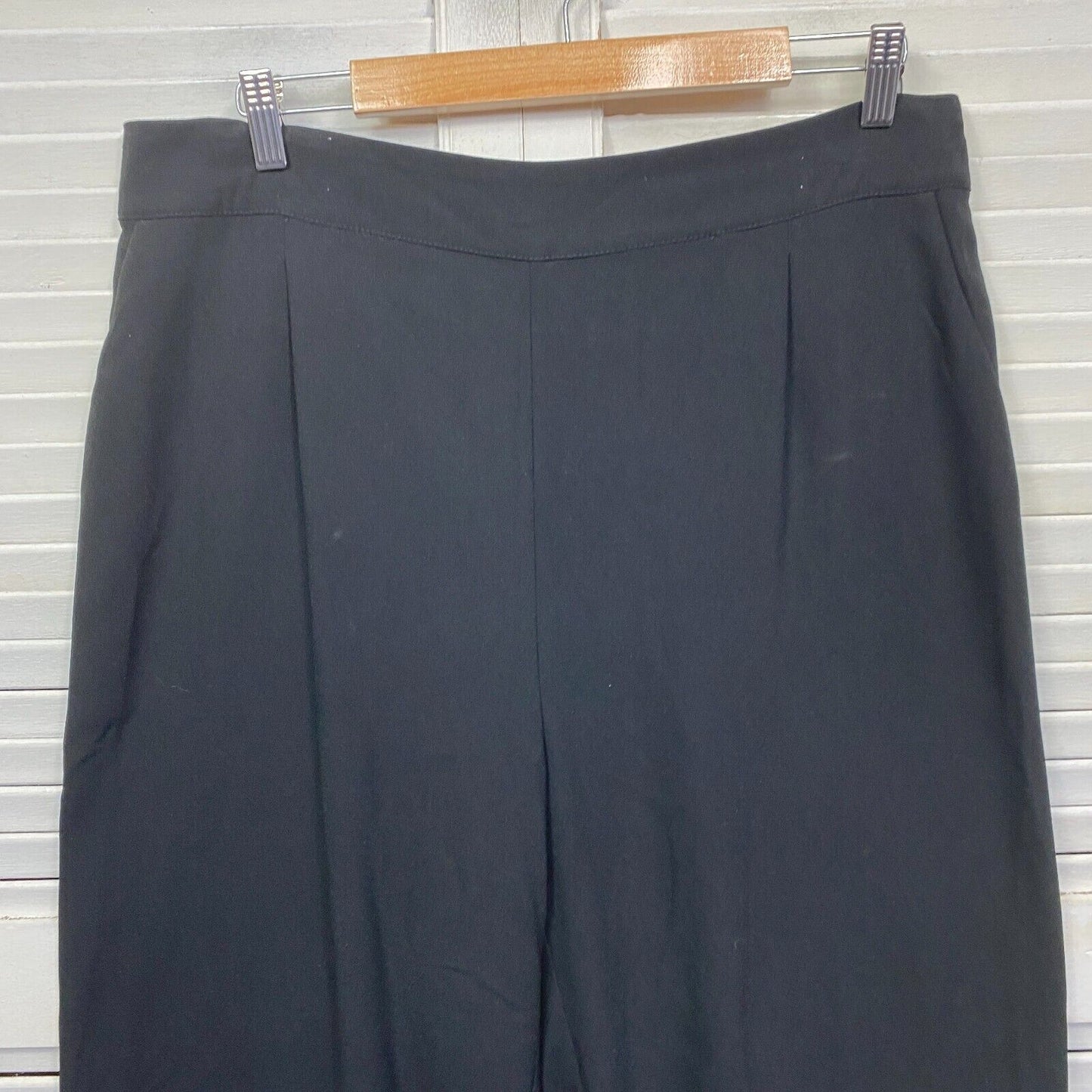 Target Curve Pants Size 16 Black Pockets Pleated Office Work Cocktail