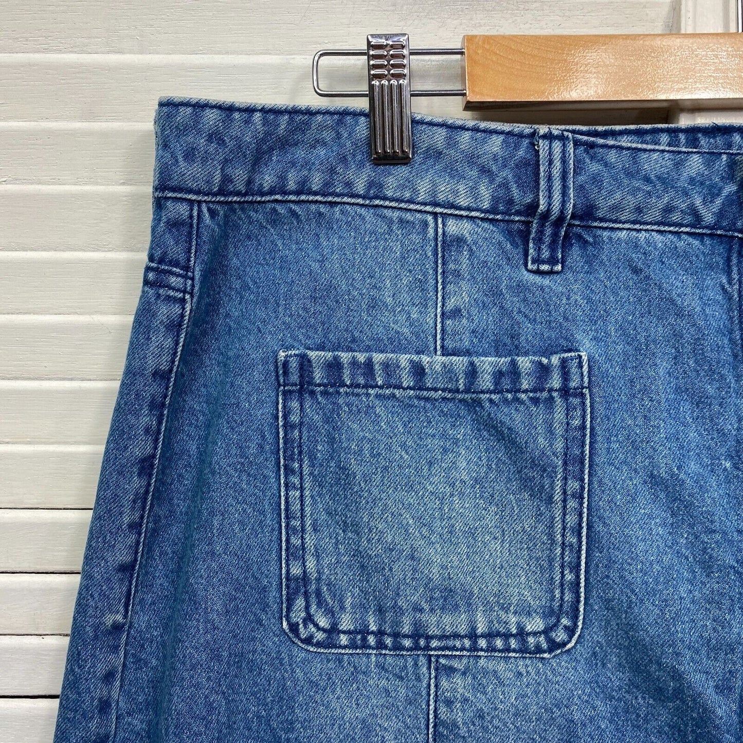 Lily Loves Skirt Womens 18 Denim Blue A-line Mini Short