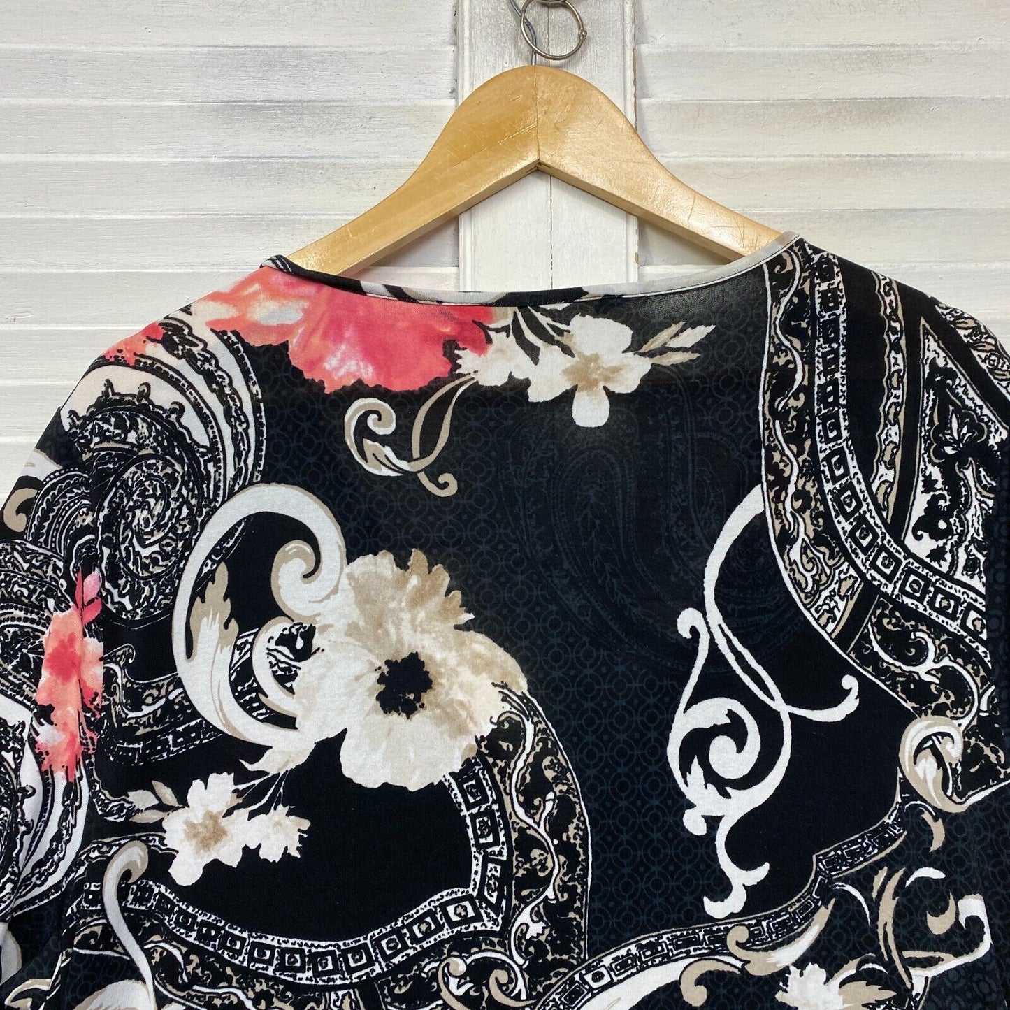 Taking Shape Virtuelle Dress Size 18 Plus Medium Black Floral Cocktail