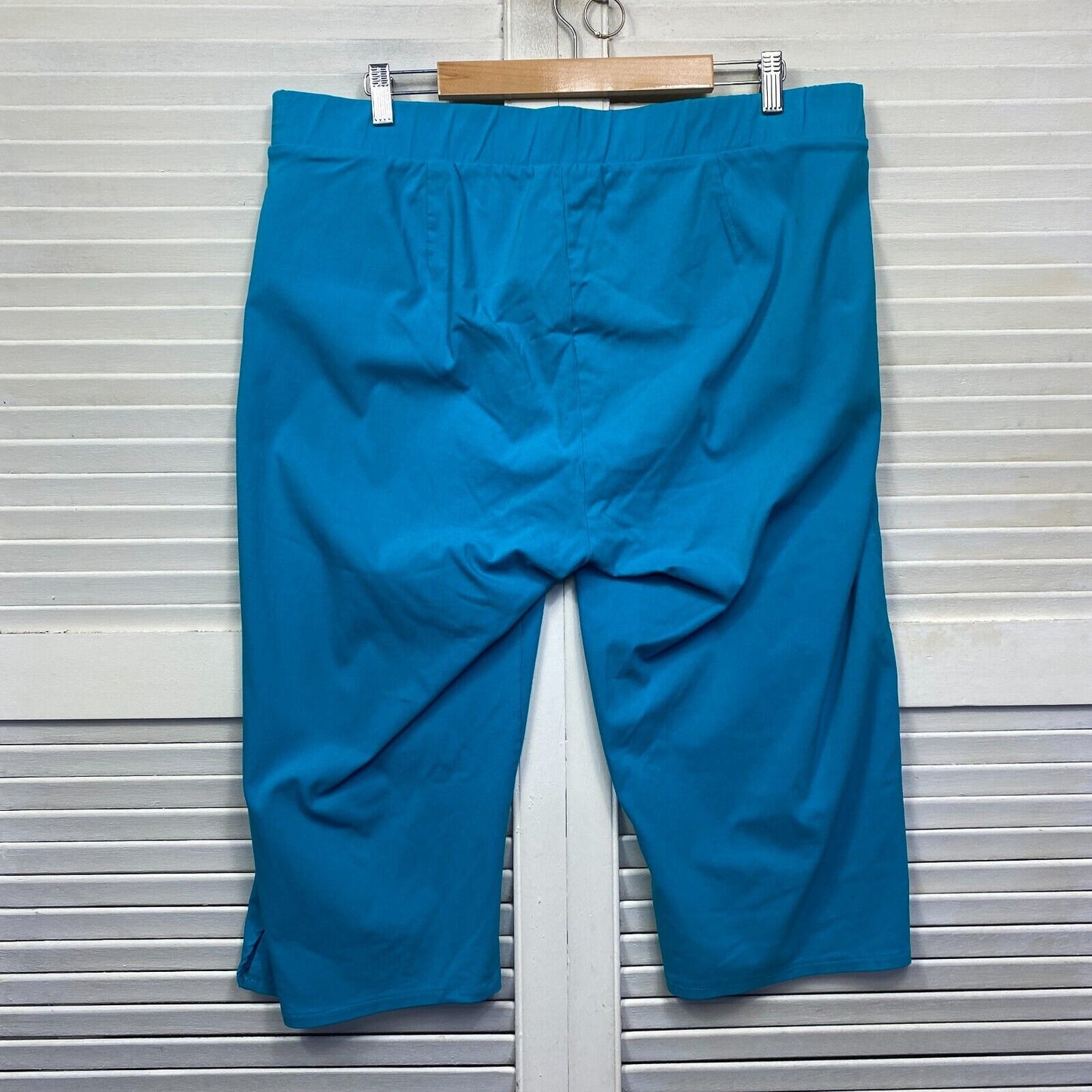 Millers Pants Size 22 Plus Cropped Blue Stretch 3/4 Length