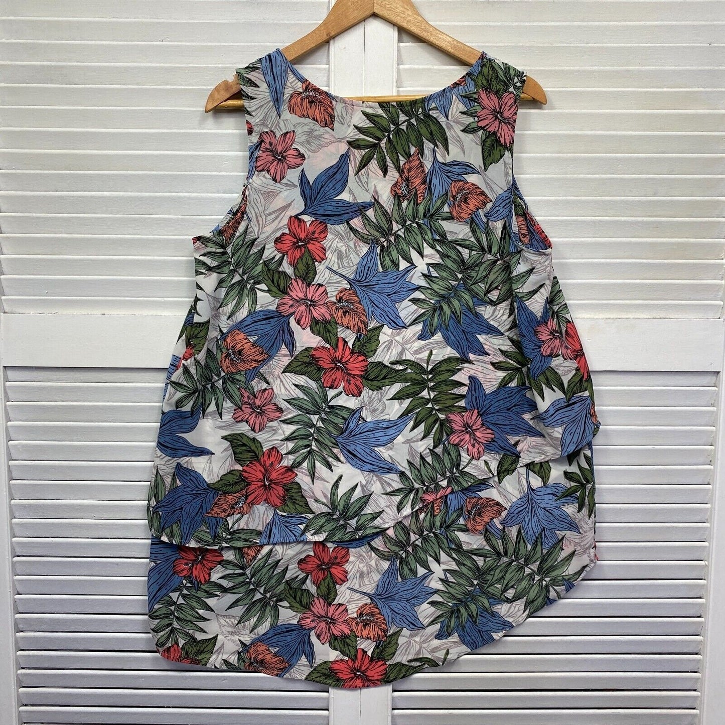 Katies Top Size 16 Floral Sleeveless Multicoloured Preloved