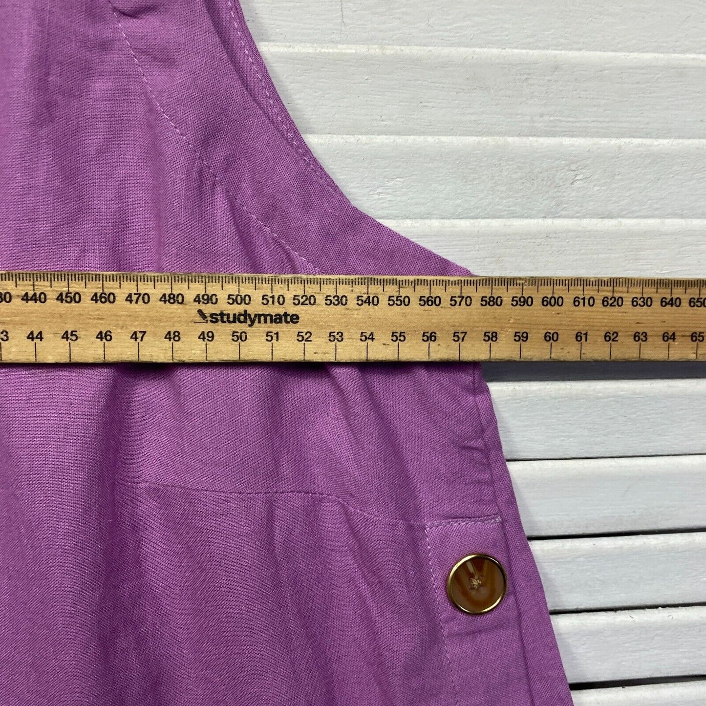 beme Top Size 14 Plus Size Purple Sleeveless Linen Blend