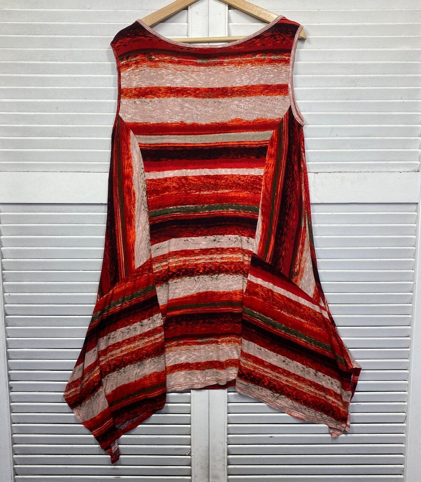 Autograph Top Size 14 Plus Multicoloured Sleeveless Tunic