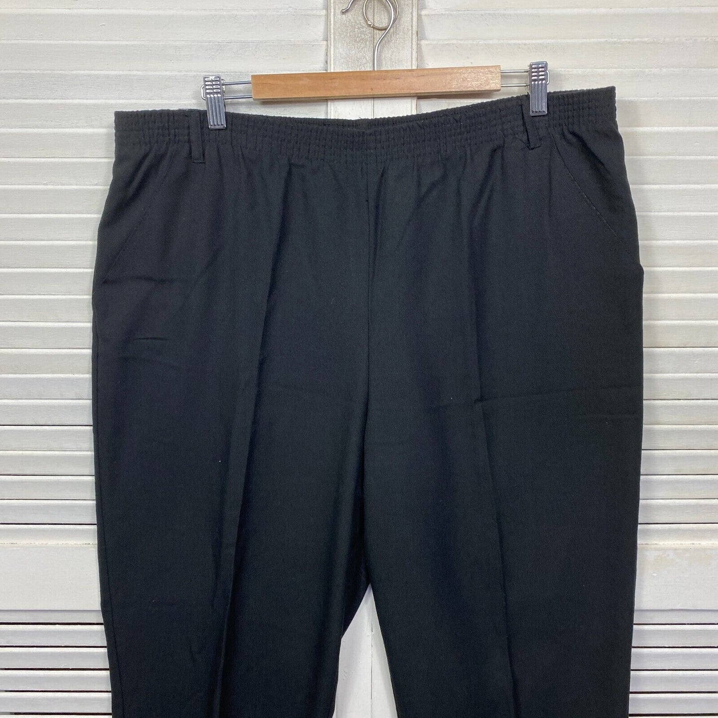 Millers Pants Size 20 Plus Black Pockets Elastic Waist