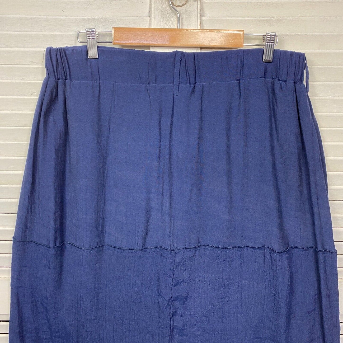 Millers Maxi Skirt Size Large Blue Navy Elastic Waist Long Viscose