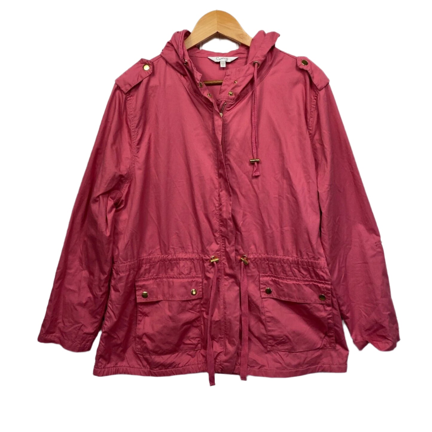 Capture Windbreaker Jacket 20 Plus Pink Hooded Pockets