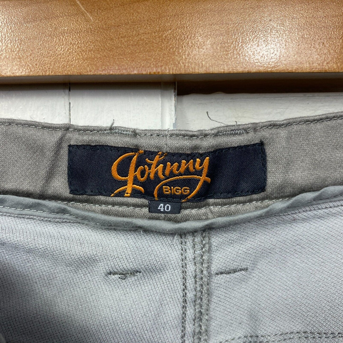 Johnny Bigg Shorts Mens 40 Plus Bermuda Pockets Zip Fly Casual Grey Big Tall