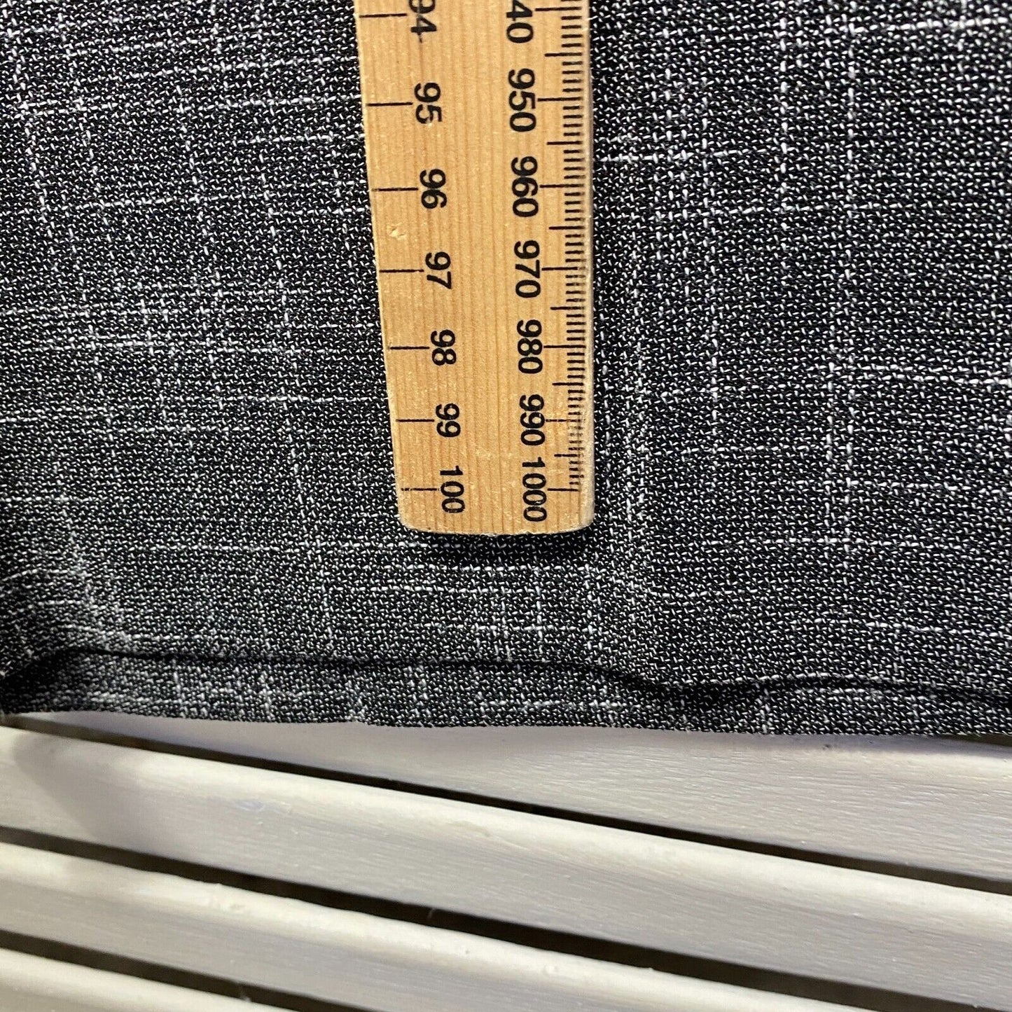 Suzanne Grae Pants Size 14 Grey Check Office Pockets Full Length