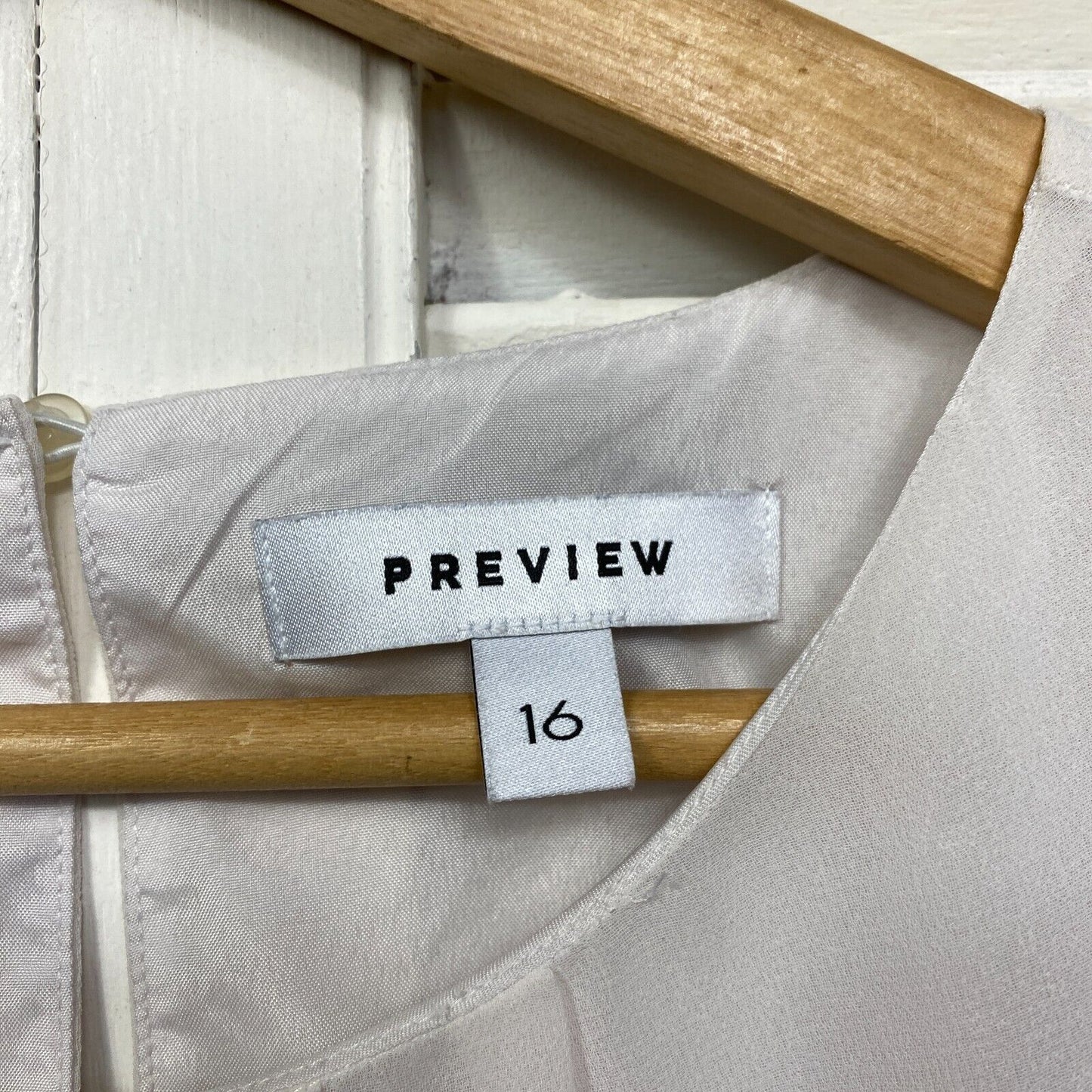 Preview Size 16 Short Sleeve Cream Office Short Sleeve