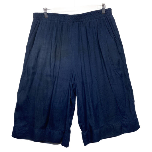 Virtuelle Shorts  14 Plus Wide Leg Blue Navy Long Pockets Elastic Waist Preloved