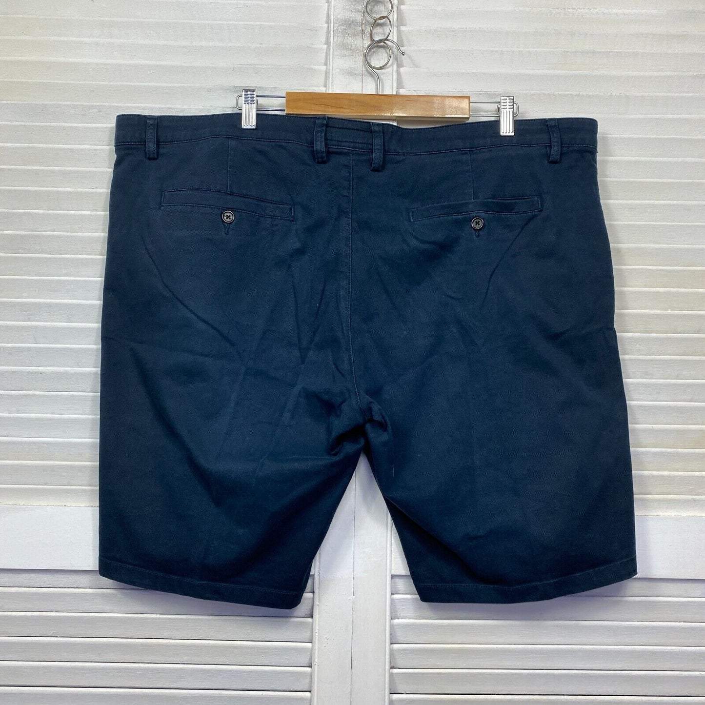 Johnny Bigg Mens Shorts Size 44 Plus Navy Blue Pockets