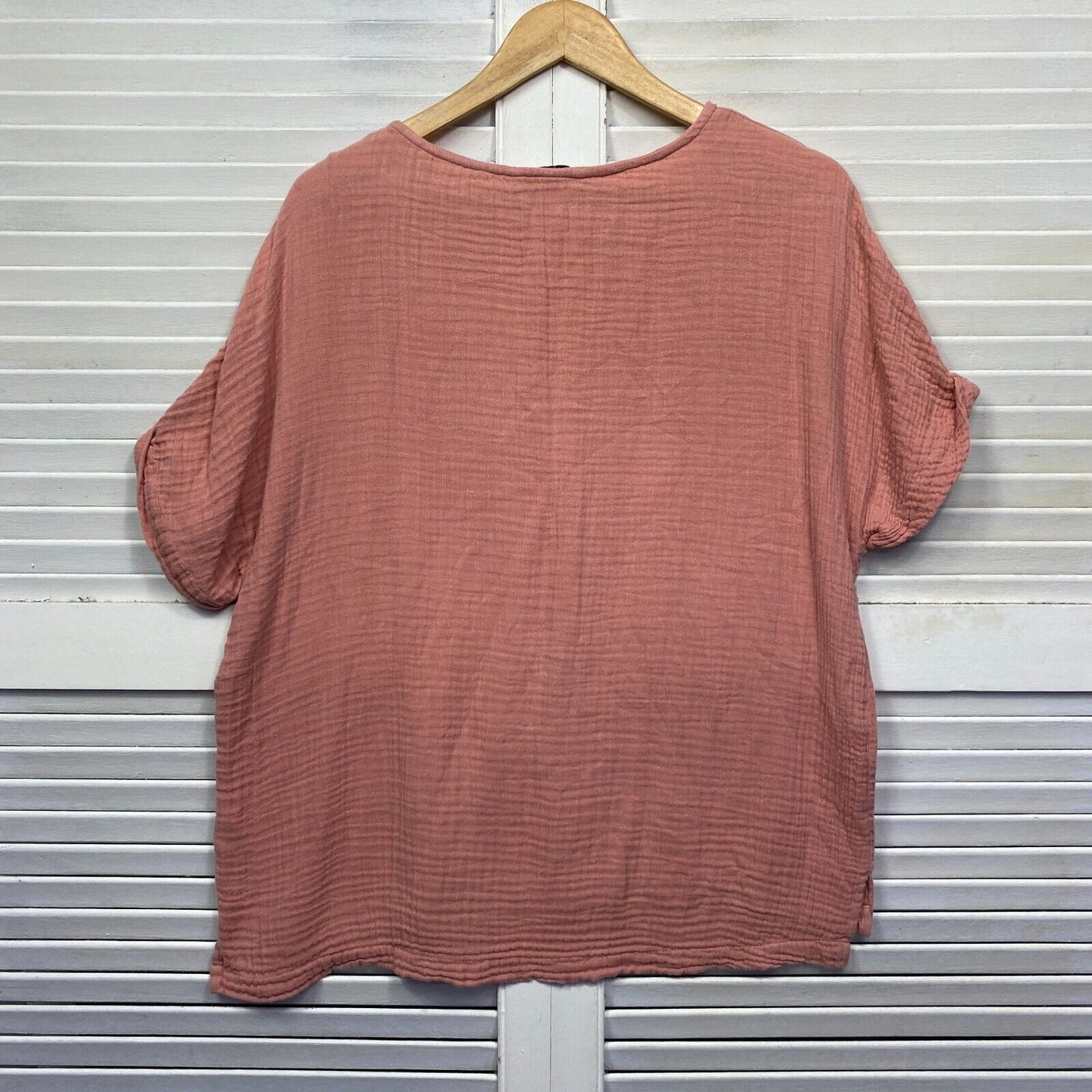 Target Top Size 14 Pink Short Sleeve Cotton Casual Preloved