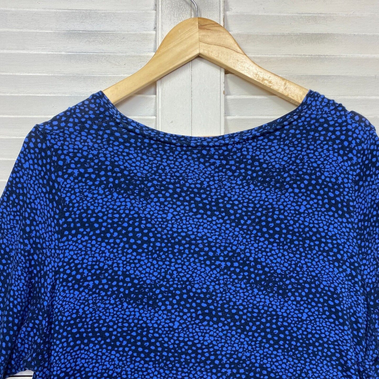 Taking Shape Sleep Top Size 14 Plus XS Sleepwear PJ Blue Viscose