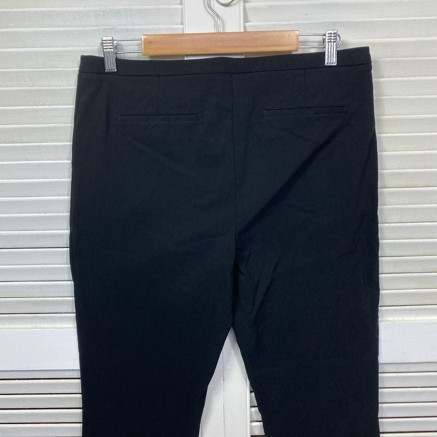 Portmans Pant Size 14 Black Pockets Zip Fly Office Work