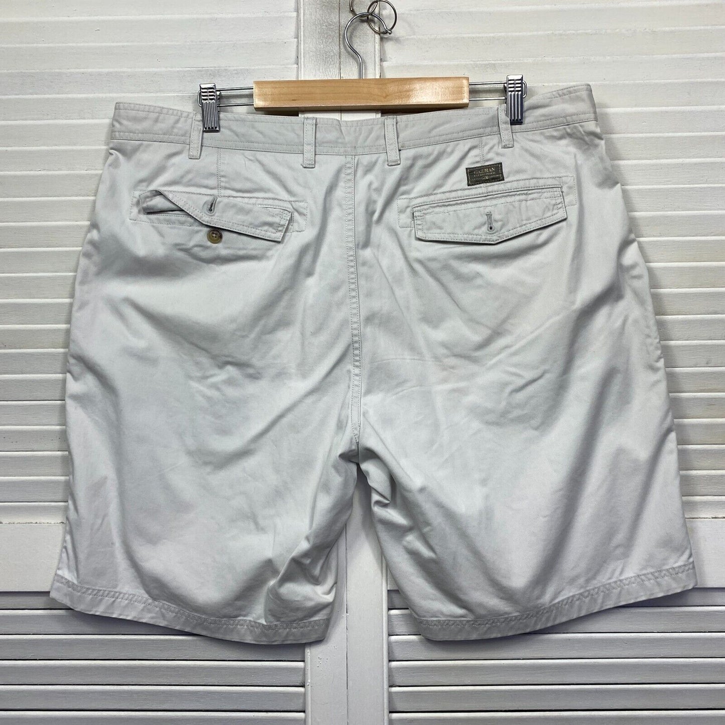 Gazman Shorts Mens 40 Plus Size Pockets Casual Bermuda Chino Cotton Preloved