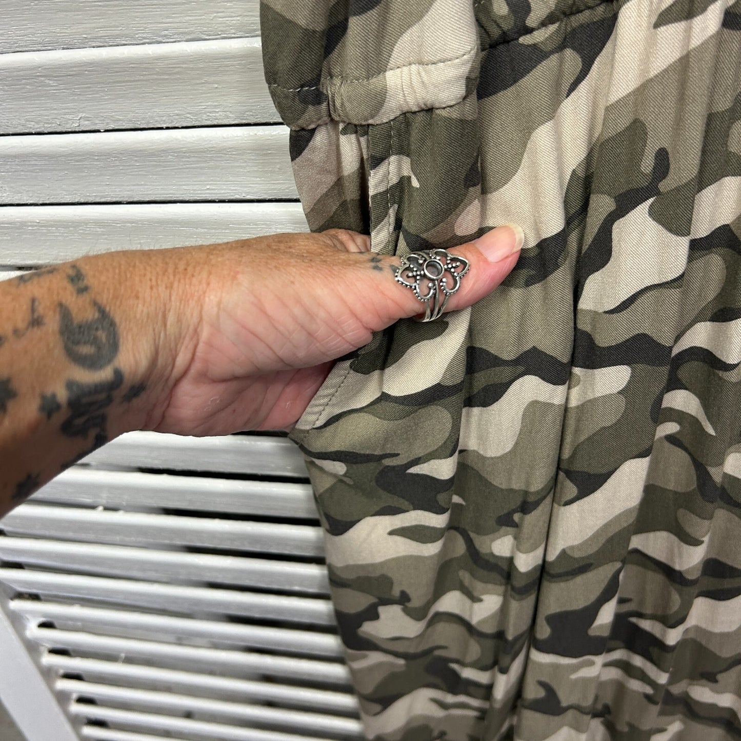 Torrid Shift Dress Size 18 20 3XL Sleeveless Camouflage Print
