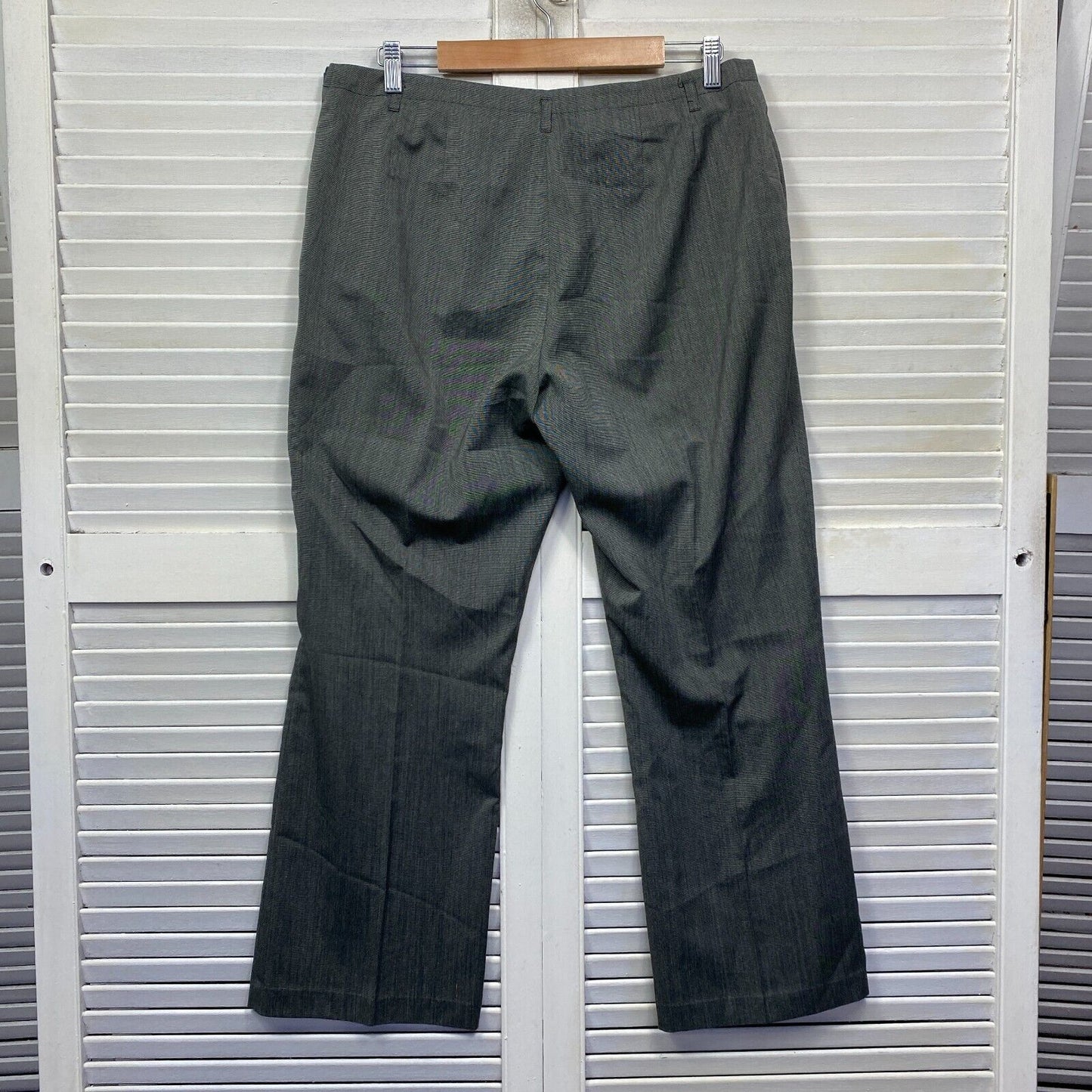 Jane Lamerton Pants Size 16 Petites Grey Pockets Long Pants Office Work