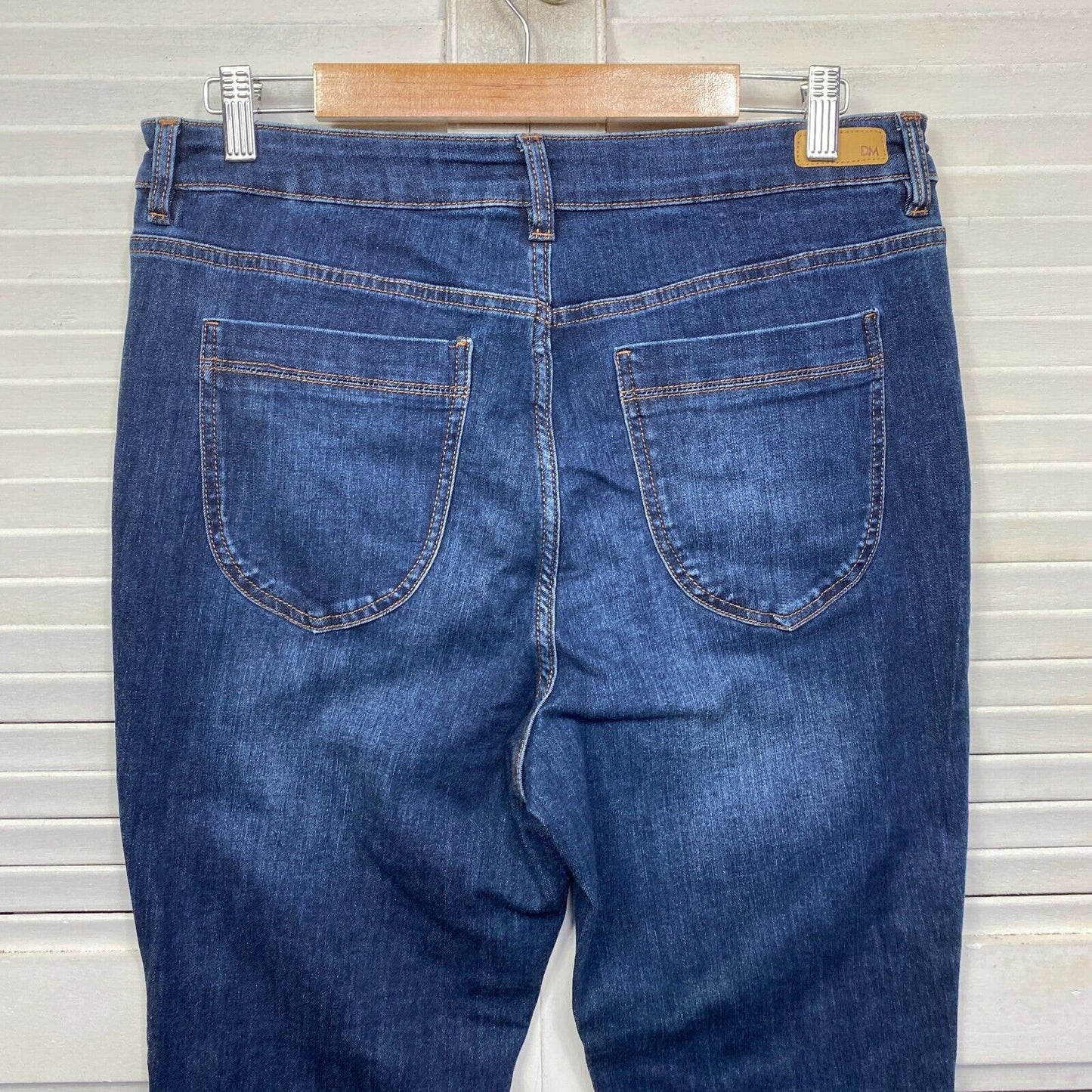 Dannii Minogue Jeans Pants Size 16 Petites Denim Blue Pockets