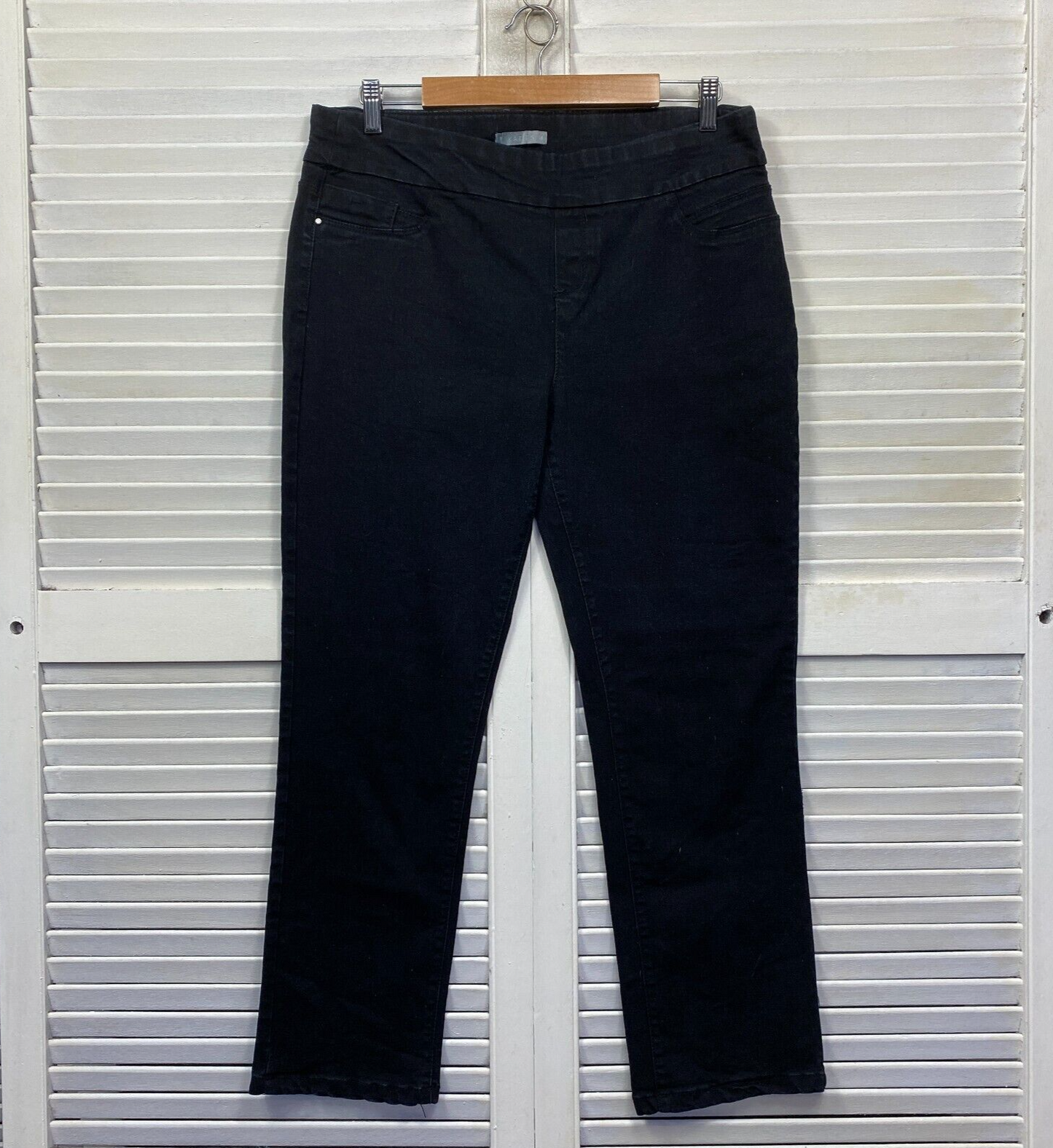 Katies Denim Jeans Pants Size 14 Black Pull On