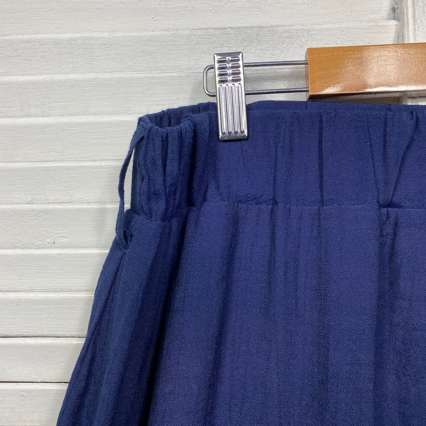 Millers Maxi Skirt Size Large Blue Navy Elastic Waist Long Viscose